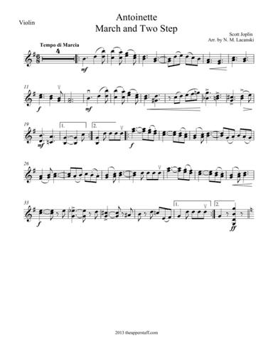 Antoinette (Advanced) (arr. Nick Lacanski)