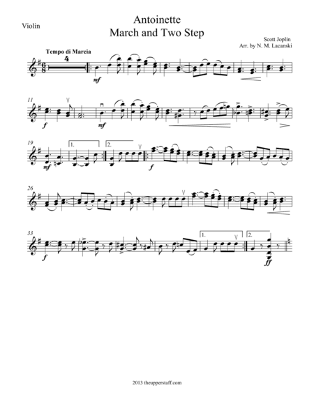 Antoinette (Advanced) (arr. Nick Lacanski)