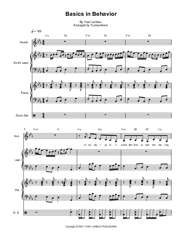 Basics in Behavior (arr. Tunescribers)