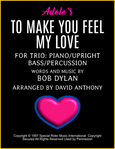 Make You Feel My Love (arr. David Anthony)