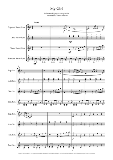My Girl (arr. Matthew pyeon)