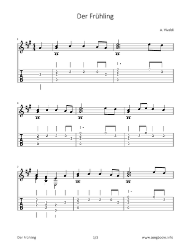 Der Frühling / the spring (arr. Bettina Schipp)