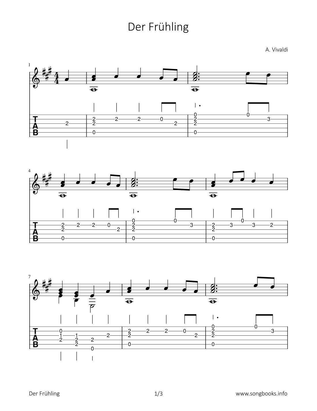 Der Frühling / the spring (arr. Bettina Schipp)