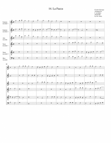 Sonata no.14 a6 (28 Sonate a quattro, sei et otto, con alcuni concerti (1608)) "La Facca" (arrangeme (arr. Gil Garty)