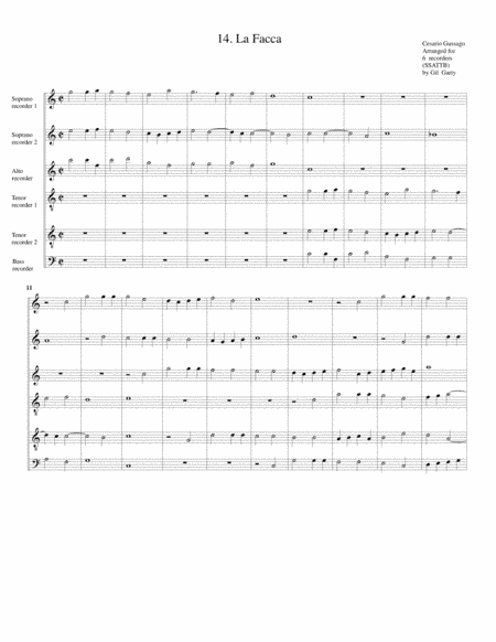 Sonata no.14 a6 (28 Sonate a quattro, sei et otto, con alcuni concerti (1608)) "La Facca" (arrangeme (arr. Gil Garty)
