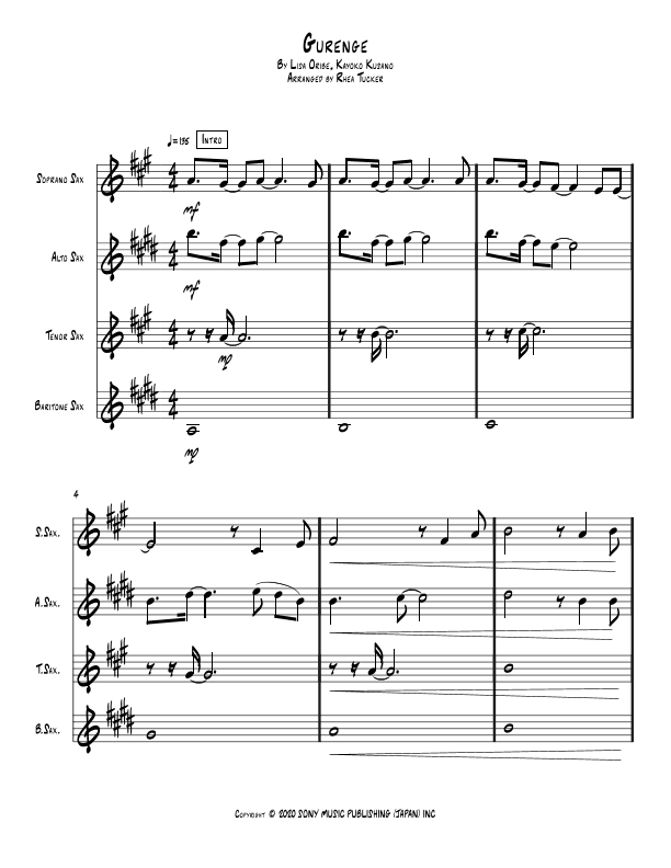 Gurenge (arr. Rhea Tucker)