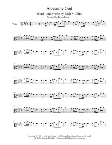 Awesome God (arr. Kevin Busse)