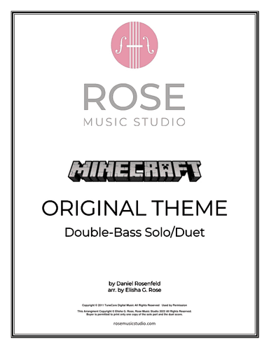 Minecraft (arr. Elisha G. Rose - Rose Music Studio)