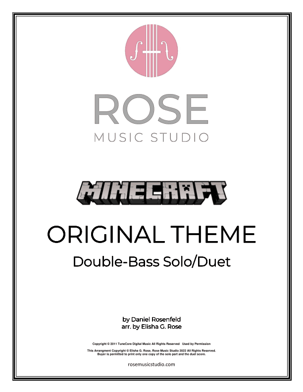 Minecraft (arr. Elisha G. Rose - Rose Music Studio)