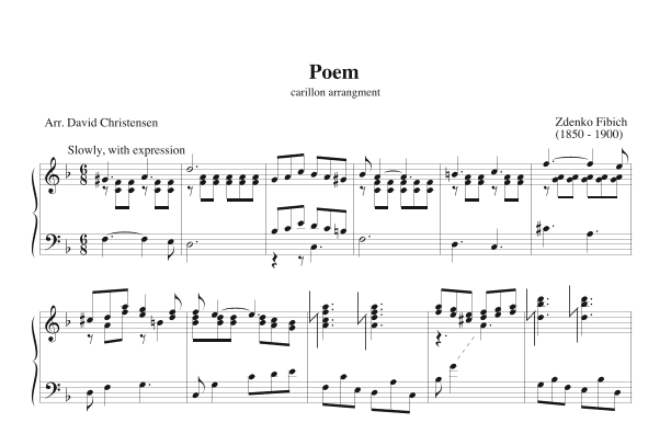 Poem for Carillon (arr. David Christensen)