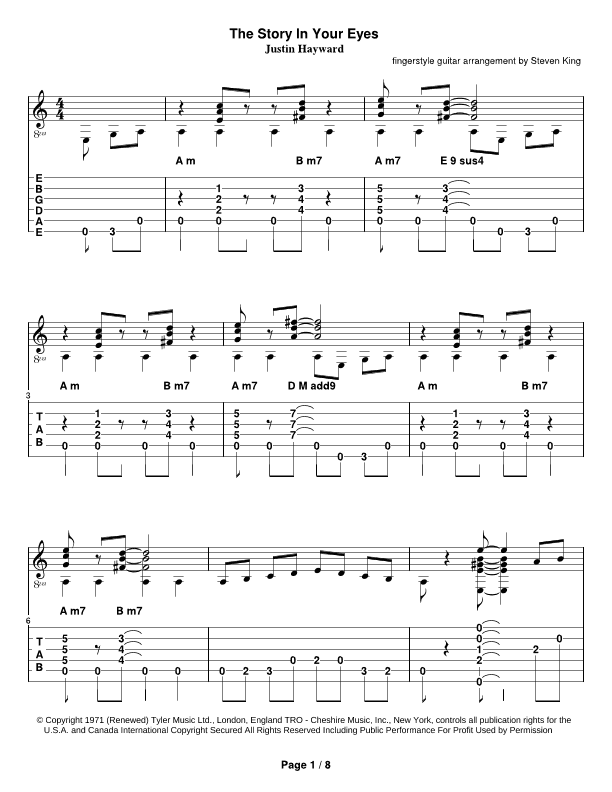 The Story In Your Eyes (arr. Steven Michael King)