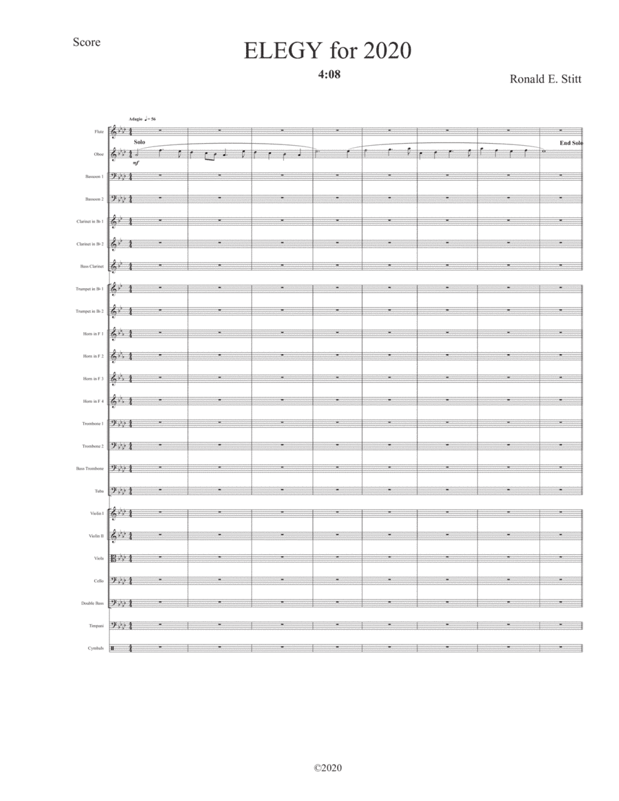 ELEGY for 2020 (Full Orchestra)