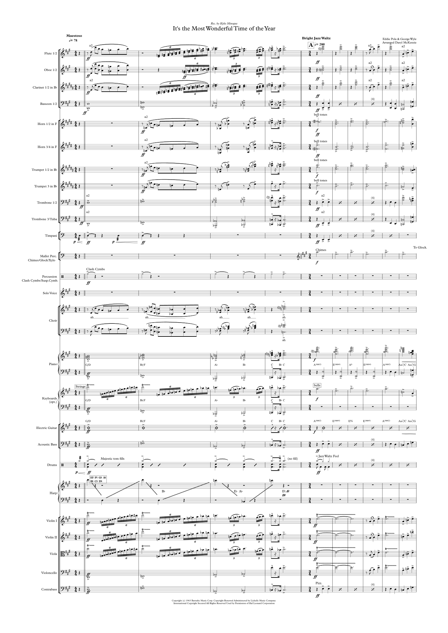 The Most Wonderful Time Of The Year (arr. Daryl McKenzie)