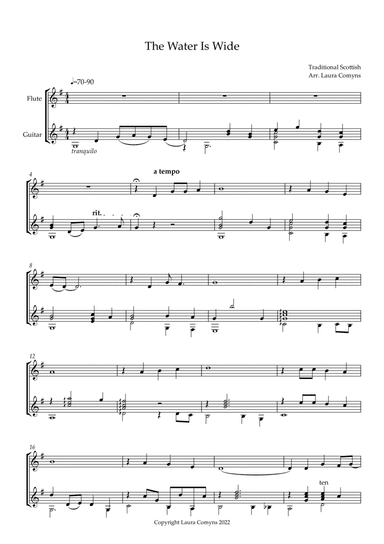 The Water is Wide (arr. Laura Comyns)