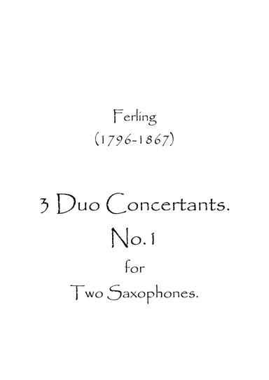 3 Duo Concertants. (arr. Spence Bundy)