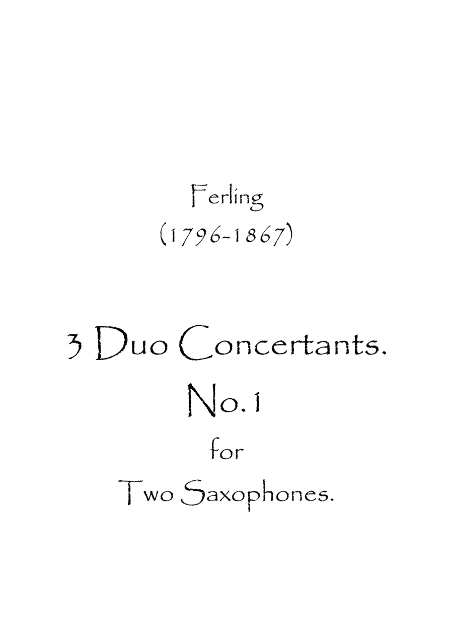 3 Duo Concertants. (arr. Spence Bundy)