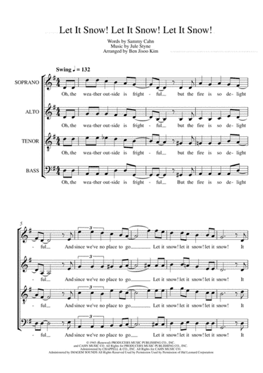 Let It Snow! Let It Snow! Let It Snow! (arr. Benjamin Keast)