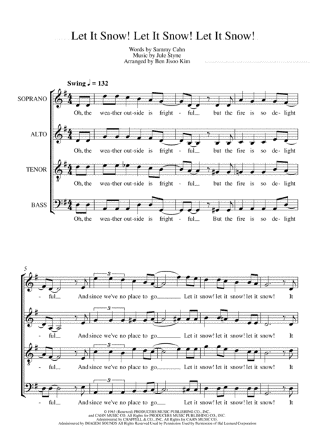 Let It Snow! Let It Snow! Let It Snow! (arr. Benjamin Keast)