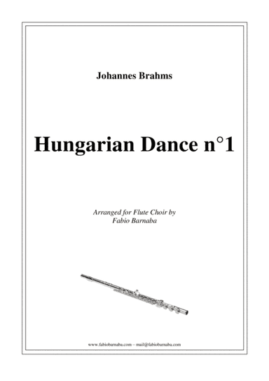 Hungarian Dance n°1 - for Flute Choir (arr. Fabio Barnaba)