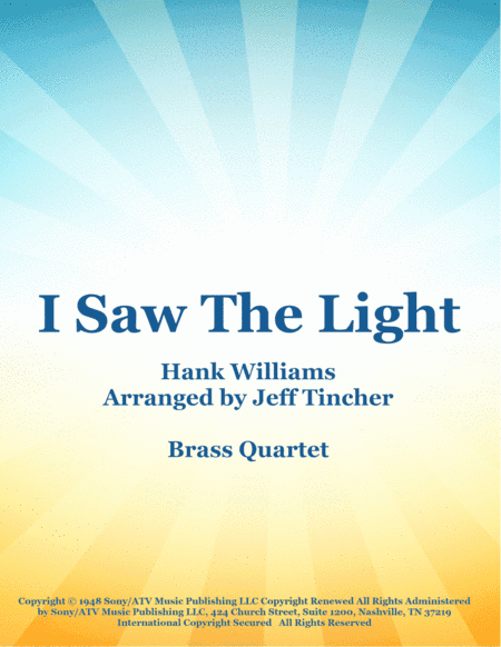 I Saw The Light (arr. Jeff Tincher)