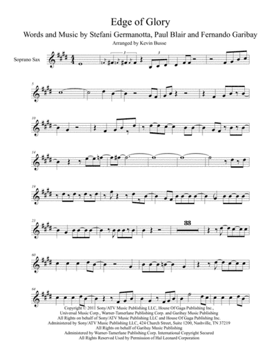 The Edge Of Glory (arr. Kevin Busse)