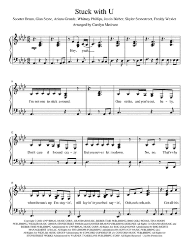 Stuck With U (arr. Carolyn Medrano)