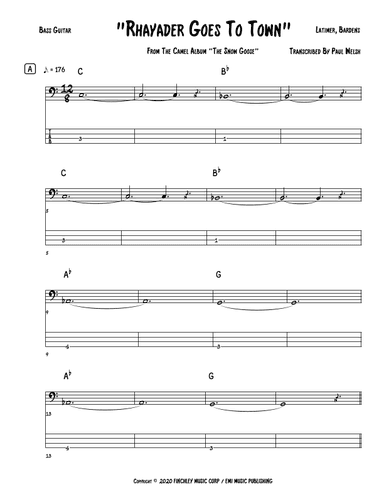 Rhayader Goes To Town (arr. Accubass)