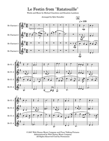 Le Festin (arr. Kyle Steindler)