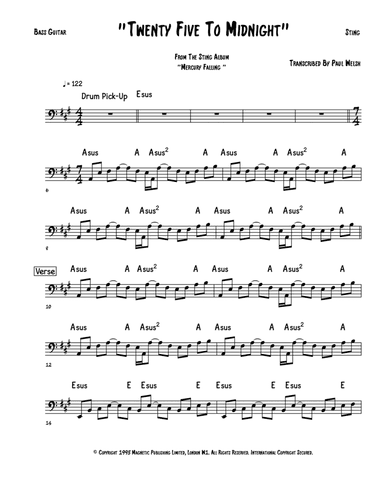 Twenty Five To Midnight (arr. Accubass)