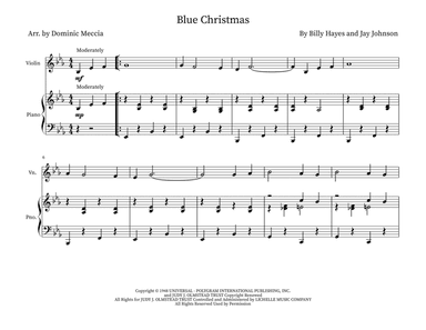 Blue Christmas (arr. Dominic Meccia)