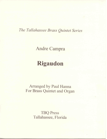 Rigaudon (arr. Paul Hanna)