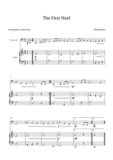 The First Noel (arr. André Nusa)