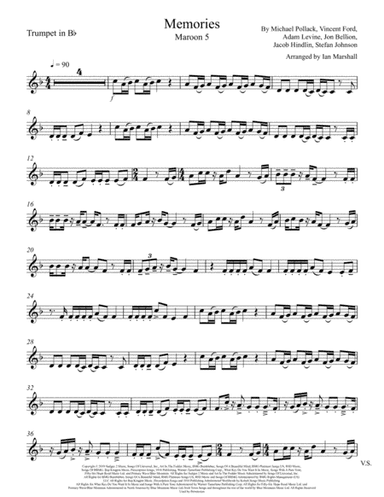 Memories (arr. Ian Marshall)