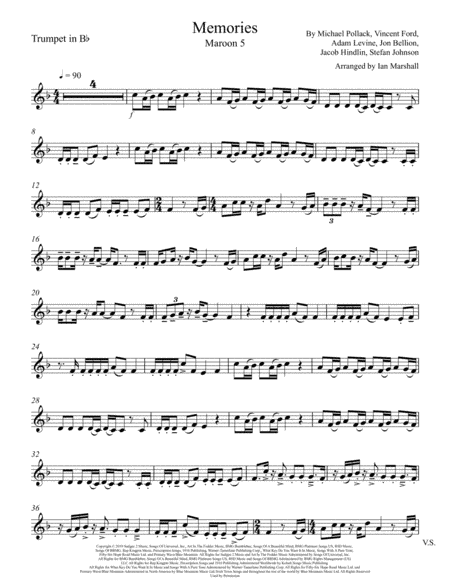 Memories (arr. Ian Marshall)