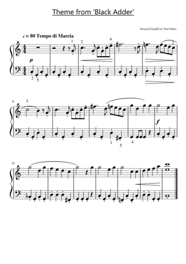 Blackadder Theme (arr. Tom Potten)
