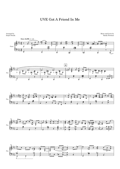 You've Got A Friend In Me (arr. Jasper Swank)