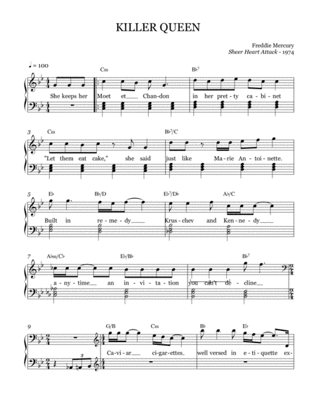 Killer Queen (arr. Brock Chart)