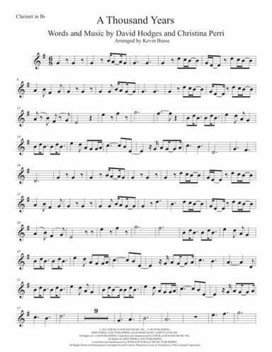 A Thousand Years (arr. Kevin Busse)