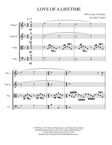 Love Of A Lifetime (arr. John T Sarno)
