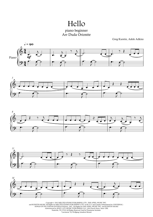 Hello (arr. Duda Oriontte)