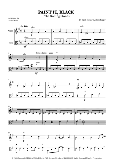 Paint It, Black (arr. Valdir Maia)