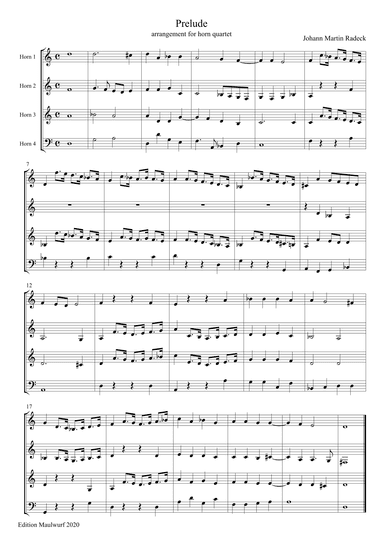 Prelude (arr. Edition Maulwurf)