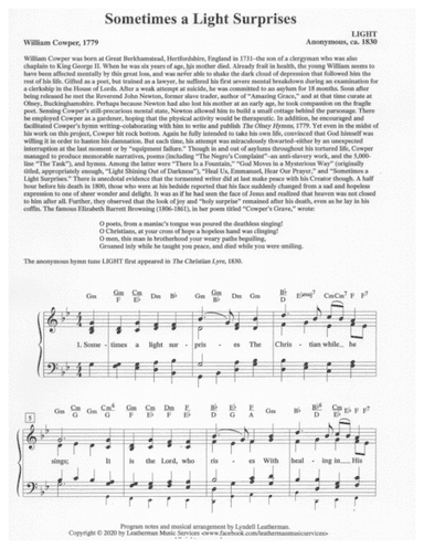Sometimes a Light Surprises (arr. Lyndell Leatherman)