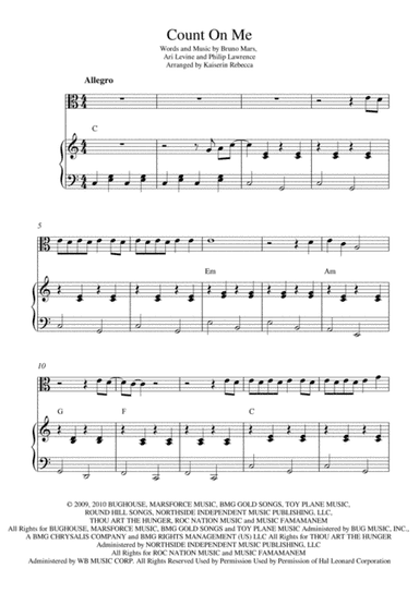 Count On Me (arr. Kaiserin Rebecca)