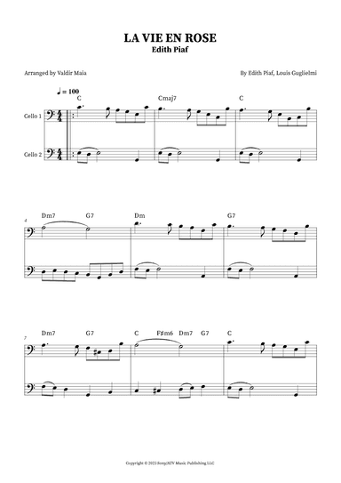 La Vie En Rose (arr. Valdir Maia)