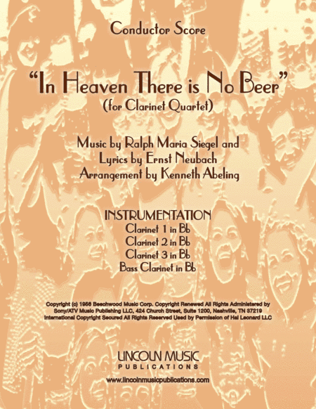 In Heaven There Is No Beer (arr. Kenneth Abeling)