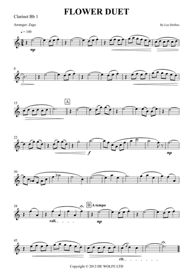 Lakme - Flower Duet (arr. Zago)