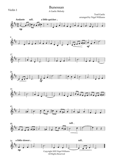 Bunessan, a Gaelic Melody (arr. Nigel Williams)