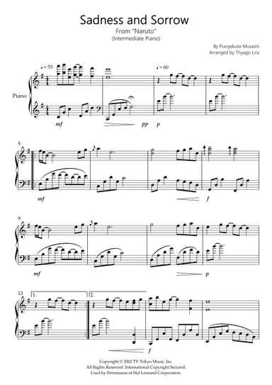 Sadness And Sorrow (arr. Thyago Lira)