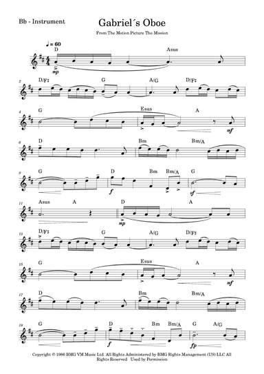 Gabriel's Oboe (arr. Fabio Eduardo de Oliveira)